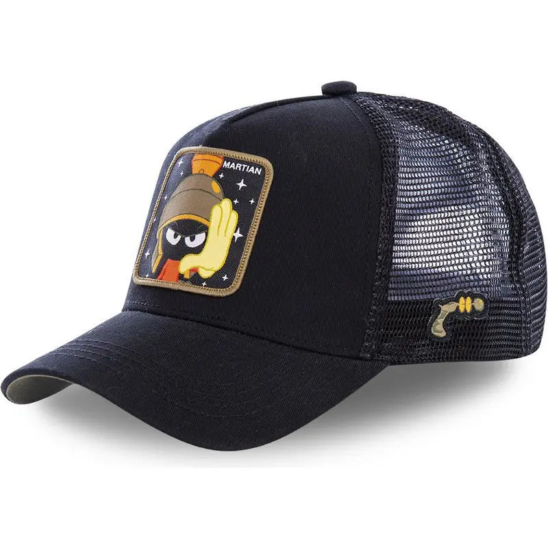 Anime Bunny TAZ DUCK Snapback Cap – Cotton Baseball Hat for Men & Women, Hip Hop Dad Mesh Trucker Cap