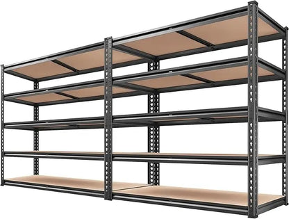 4-Tier Heavy Duty Garage Shelving – 2000LBS Adjustable Metal Storage Rack for Closet, Pantry, Utility