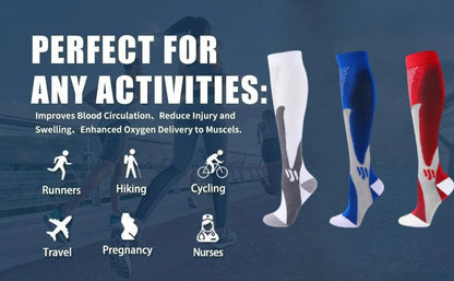 3 Pairs Compression Socks 30 mmHg — S-XXL Medical Socks for Edema, Diabetes & Varicose Veins