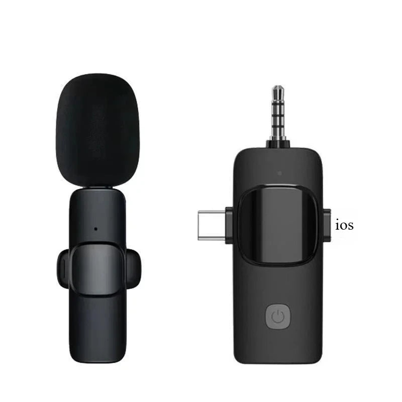 Mini Wireless Lavalier Microphone - USB-C Noise Cancellation Lapel Mic for iPhone Video Recording Vlog & Content Creation