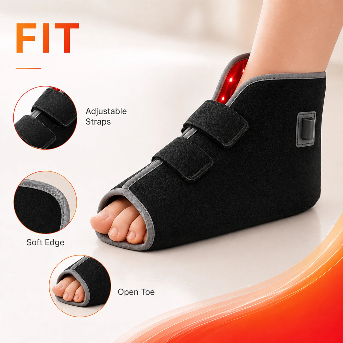 120LED Red Light Therapy Belt - 660nm Red Light & 850nm NIR Phototherapy Wrap for Ankle & Joint Care