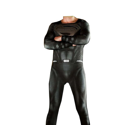 Adults Man of Steel Cosplay Costume – Superhero Zentai Bodysuit Jumpsuit for Halloween & Parties