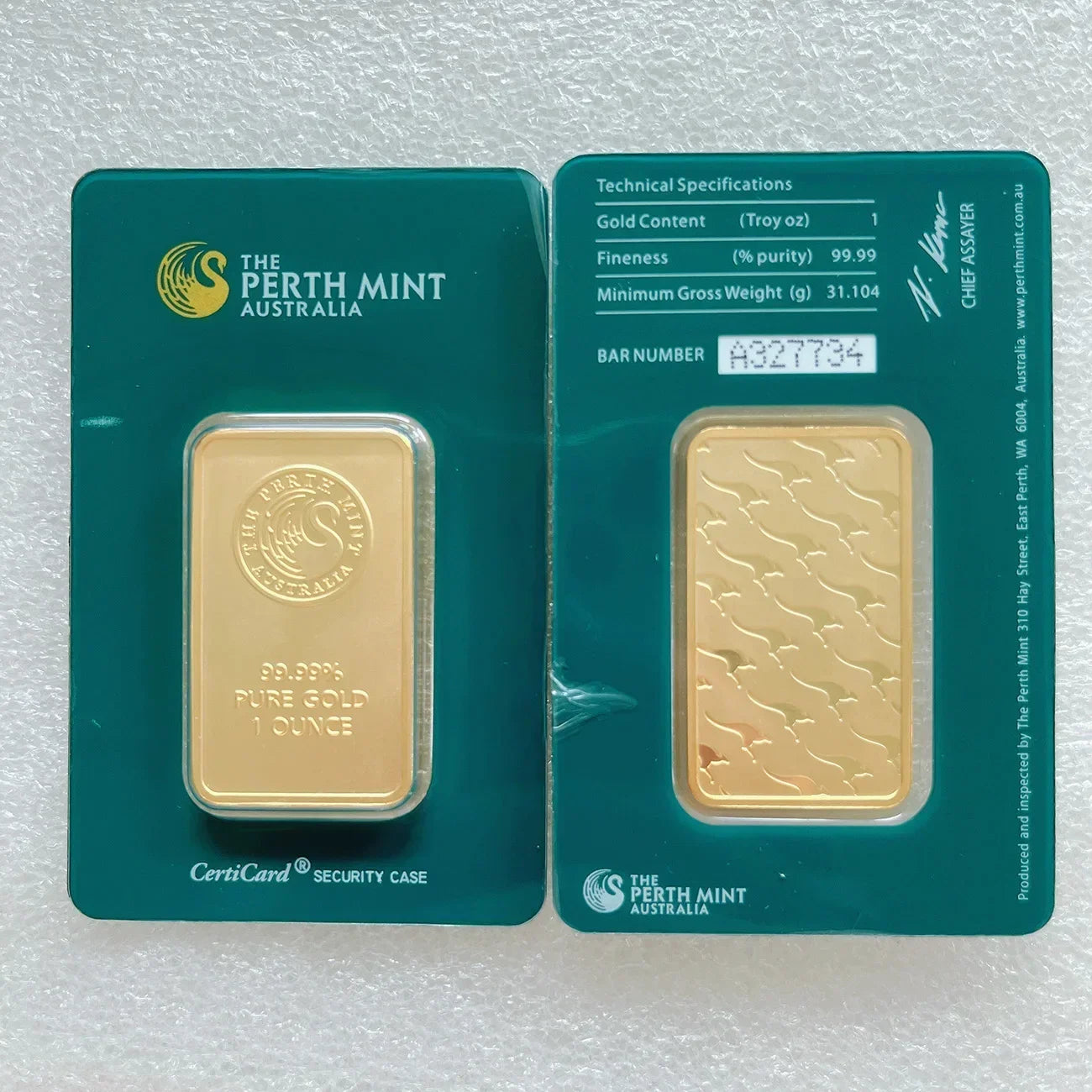 24K Gold Plated Copper Bar – 1g-100g Sealed Bullion Ingot, Non-Magnetic Golden Craft Gift