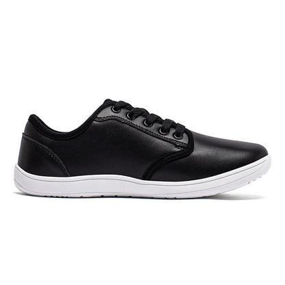 HOBIBEAR Unisex Wide Barefoot Shoes – Zero Drop Minimalist Sneakers for Men & Women, Artificial Leather Trail Walking Shoes