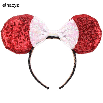 Big Classic Polka Dot Bow Minnie Mouse Ears Headband – Festival & Party Hairband for Women & Girls, Disney Trip Accessories