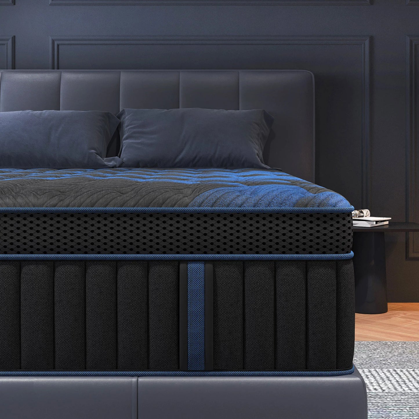 Gel Memory Foam Hybrid Mattress - 12" Pocket Spring Medium Firm Mattress in a Box with Motion Isolation for Twin, Full, Queen & King Beds