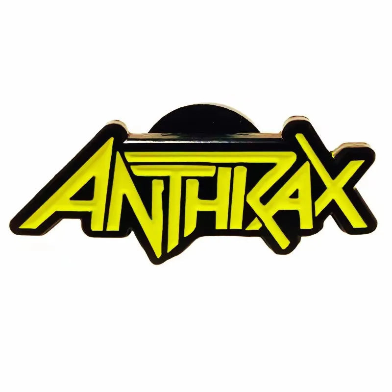 Rock Band Logo Enamel Pin — Music Album Badge, Pop Band Brooch Jewelry Gift & Clothing Accessory for Fans