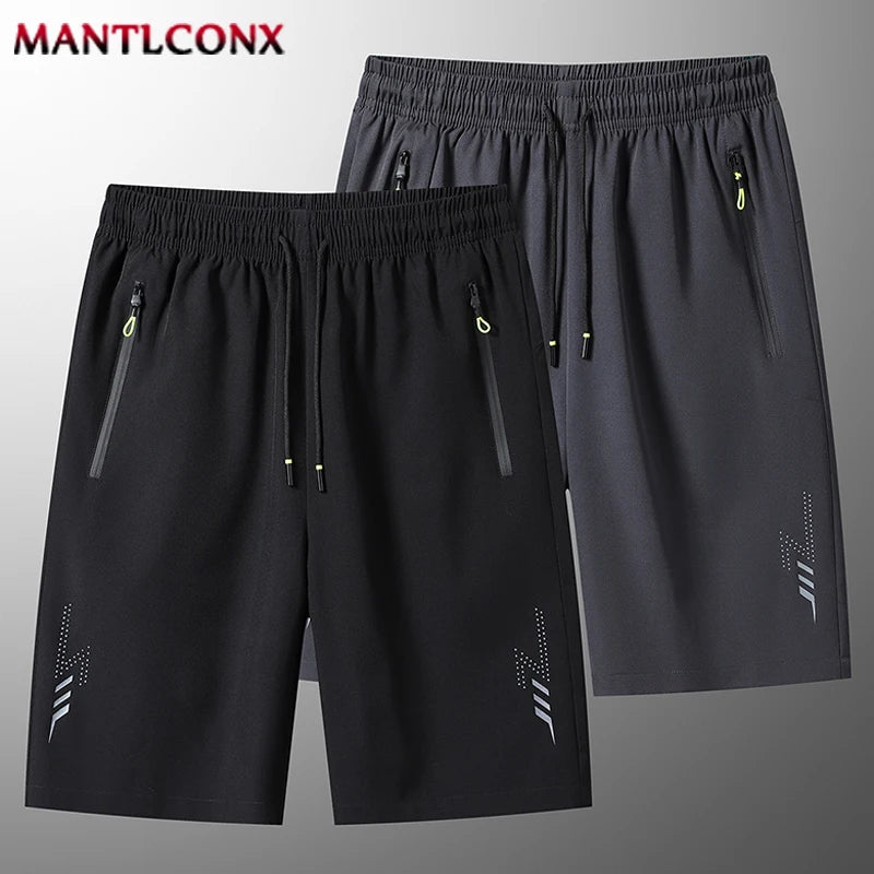 Men's Summer Sport Shorts – Cool Running, Gym & Fitness Training Shorts in Black and Gray