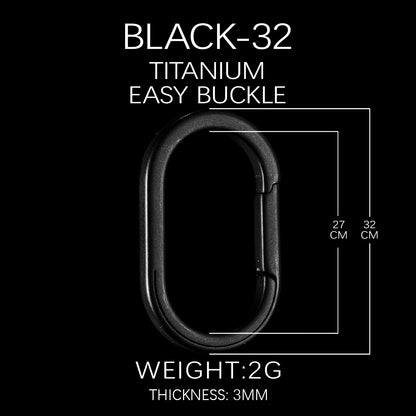 Luxury Titanium Key Ring Quickdraw — Lightweight EDC Carabiner Keychain for Men & Women