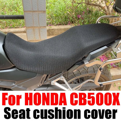 Honda CB500X Mesh Seat Cushion Cover – Breathable Heat Insulation Anti-Slip Seat Protector Accessories (All Years CB500X/CB500)