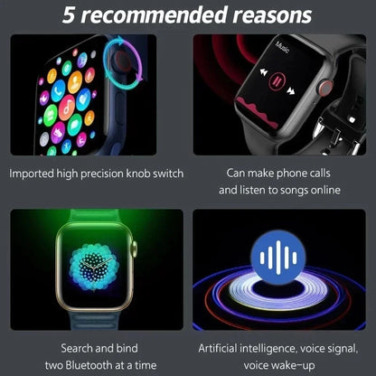 I10 Pro Max Smartwatch with Metal Strap – Sport Fitness Tracker, Custom Dial for Android & iOS, Gift for Men & Women