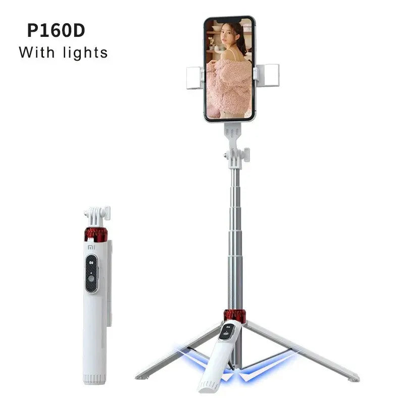 Xiaomi Tripod Selfie Stick – Bluetooth Mobile Tripod Stand with Remote Control, Ring Light & Telescopic Rod
