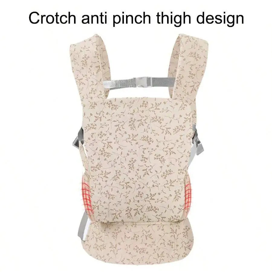 4-in-1 Baby Carrier with Hip Seat - Adjustable Front & Back Straps for Hands-Free Infant Carrying