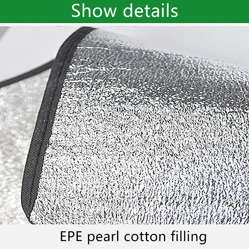 Waterproof Camping Ground Mat - Double-Sided Aluminium Foil - Outdoor Hiking, Beach, Picnic Blanket