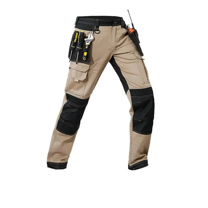 2026 Men’s Multi-Pocket Cargo Work Pants – Durable Wear-Resistant Outdoor Tactical Trousers with Utility Leg Pockets for Work and Hiking