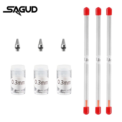 Airbrush Nozzle & Needle Replacement Kit – 0.2/0.3/0.5mm Repair Accessories for Various Airbrush Models