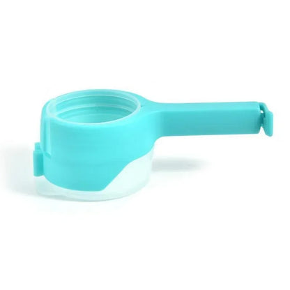 Food Storage Bag Clips with Pour Spouts - Kitchen Chip Sealer Clips, Plastic Cap for Freshness