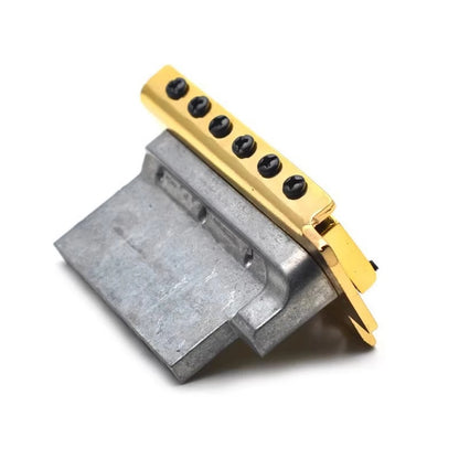Miwayer 52.5mm Guitar Tremolo Bridge — Vintage Steel Saddle Block Set for Fender Strat & Squier Electric Guitars, Chrome