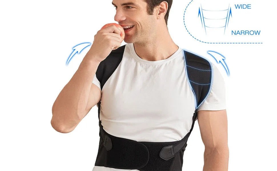 Magnetic Therapy Back Posture Corrector — Adjustable Shoulder Support for Sitting Posture | Breathable & Body Shaping Brace