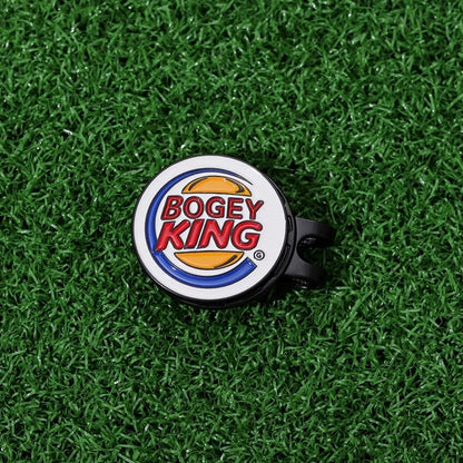Bogey Ball King Golf Hat Clips – Magnetic Golf Ball Marker, Trendy Cap Clip Jewelry Gift for Golf Lovers
