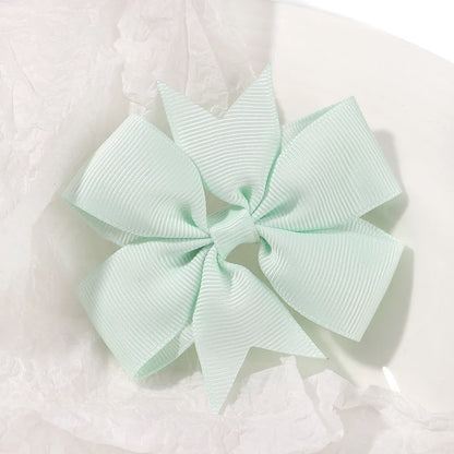 20/40PCS Sweet Candy Color Bow Hair Clip Set – Cute Ribbon Hairpins for Baby Girls & Kids Hair Accessories Gift