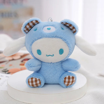 Sanrio Kawaii Plush Keychain — Hello Kitty, My Melody, Kuromi & Cinnamoroll Cartoon Bag Charm Pendant