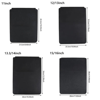 Universal PU Leather Laptop Sleeve - Ultra-Thin Portable Protective Inner Bag for 11–16 Inch Laptops