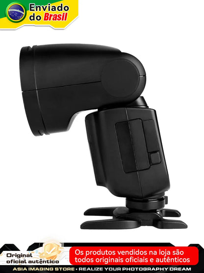 【Do Brasil】 Godox V1 Speedlight Flash - TTL 2.4G HSS for DSLR & Mirrorless Cameras, Compatible with Canon, Sony, Nikon, Fujifilm