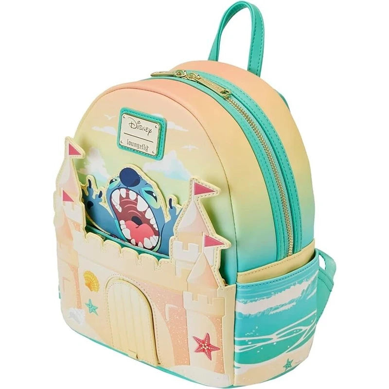 Stitch Luau Cosplay Double Strap Shoulder Bag – Women’s Beach Backpack & Wallet Purse