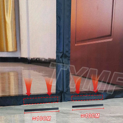 Strong Magnetic Mosquito Door Net Screen – Custom Size Fly Insect Mesh Curtain, Automatic Close Invisible Protection for Indoor & Outdoor Use