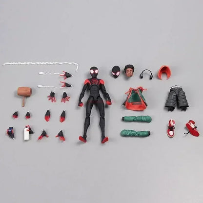 2024 Spider-Man & Gwen Action Figures — Spider-Verse Collection with Miles Morales Sentinel | Anime Toys Christmas Gift