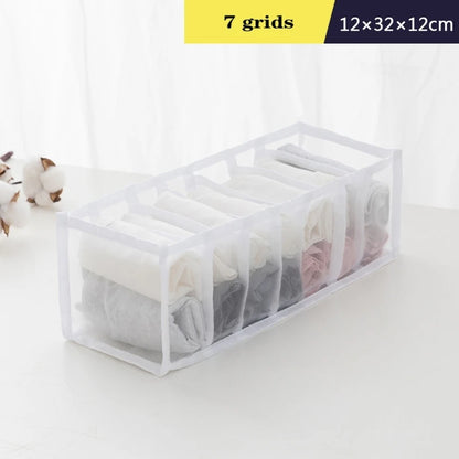 Organizer Storage Boxes for Panties & Socks – Wardrobe Divider for Pants, Underwear, Bras, Jeans & Clothes