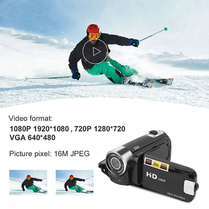 DH-90 16X Digital Zoom Camcorder – 2.7" Color Display, HD Image & Video Shooting, 110-240V