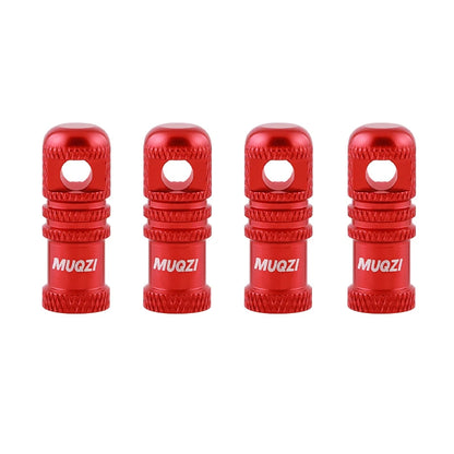 MUQZI 2/4PCS Presta Valve Caps with Core Remover — MTB Tubeless Tire Valve Stem Accessories