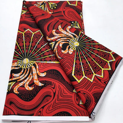 African Wax Print Fabric - Nigerian Ankara Batik Dutch Fabric for Women’s Dresses & Sewing Materials