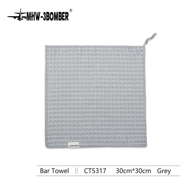MHW-3BOMBER Barista Coffee Towels – Professional Square Cleaning Cloths for Espresso Machines & Kitchen Use