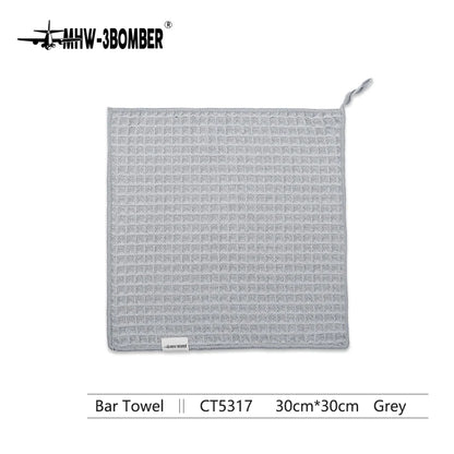 MHW-3BOMBER Barista Coffee Towels – Professional Square Cleaning Cloths for Espresso Machines & Kitchen Use
