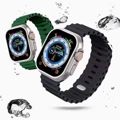 Silicone Strap for Apple Watch Ultra 2 | Breathable Soft Wrist Band | Fits 40mm-49mm | Compatible with iWatch Series 4-9 & SE