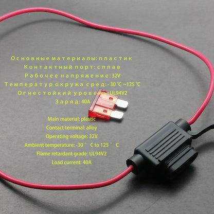 2A-30A Car Fuse & Waterproof Fuse Holder – 12V Auto Vehicle, RV, Truck, Trailer Modified Fuse Socket