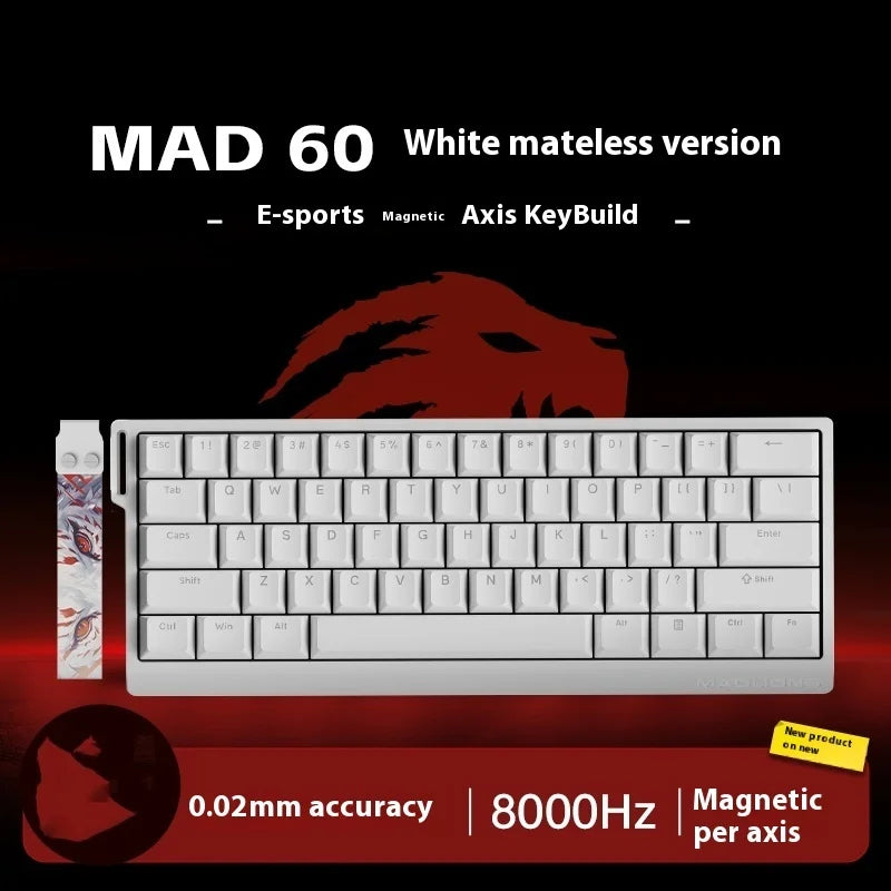 MADLIONS MAD 60/68HE Magnetic Switch Wired Gaming Keyboard – Hot Swap, Rapid Trigger, Customizable PC Gamer Accessory