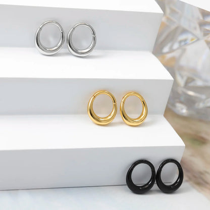 316L Stainless Steel Hoop Nose Ring – Water Drop Hinge Clicker Septum & Cartilage Earring for Women & Men Piercings