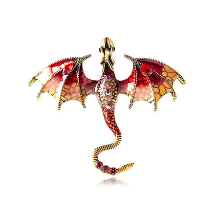 Fly Dragon Enamel Lapel Pins - Brooch for Jeans, Backpacks | Jewelry Clothing Badges | Wedding Gift & DIY Decor for Men