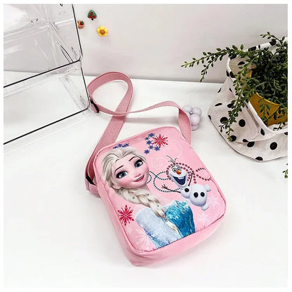 MINISO Disney 2024 Princess Series Crossbody Bag – "Frozen 2" Elsa & Sophia Cartoon Shoulder Bag, Girls Casual Fashion Handbag