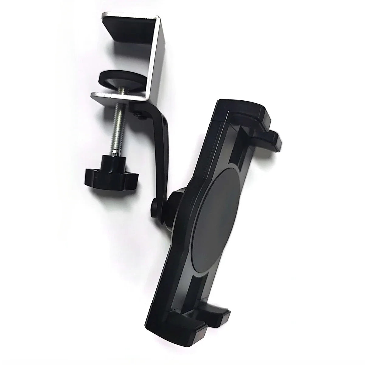 Universal Under Cabinet Phone & Tablet Holder – Metal Clamp Stand for 4.7–13” iPad & iPhone