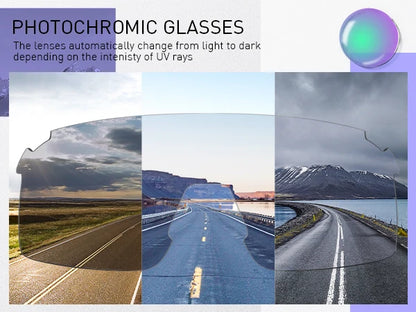 SCVCN Photochromic Sunglasses for Cycling & Outdoor Sports - Men & Women's MTB Climbing Eyewear, Driving Bicycle Goggles