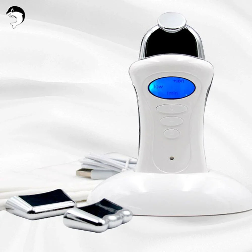 Handheld Galvanic Spa Microcurrent Facial Machine for Skin Tightening & Face Lift – Electroporator Galvanic Current Device for Skin Care