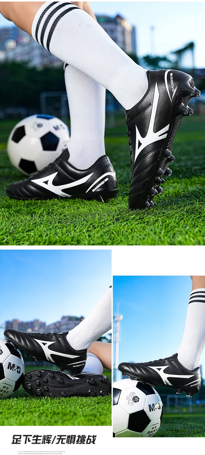 Men’s Football Soccer Cleats – Studded Indoor/Outdoor TF & FG Training Shoes