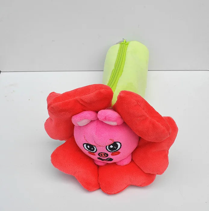 310style Skzoo Plush Pencil Case – Kawaii Kpop Stray Wolf Stuffed Animal Toy, Cartoon Plush Doll for Kids Gift