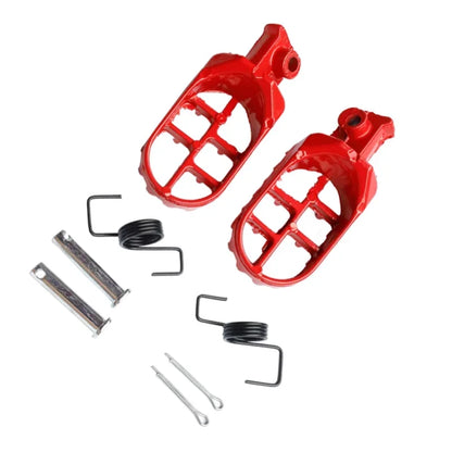Motorcycle Foot Pegs - Replacement Footrests for Yamaha, Honda CRF/XR Models & Dirt Pit Bikes