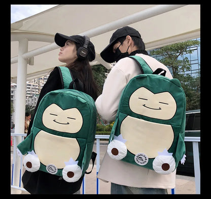 MINISO Switch Pokémon Cappy Beast Plush Backpack — Large Capacity Couple Bag, Anime Toy Storage & Gift Accessory